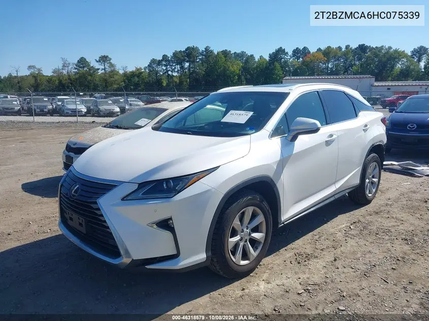 2017 LEXUS RX VIN 2T2BZMCA6HC075339 — фото 2