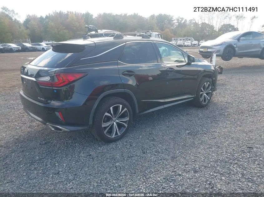 2017 LEXUS RX VIN 2T2BZMCA7HC111491 — фото 4