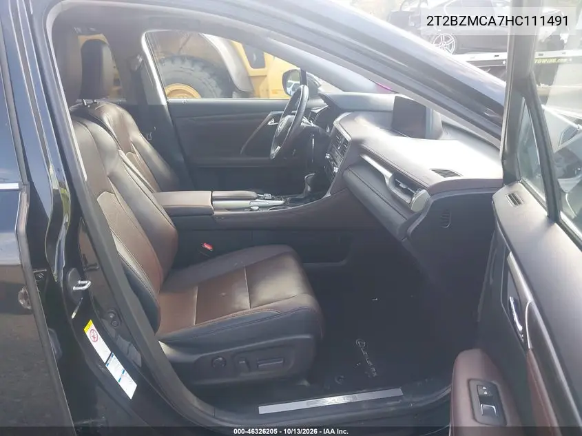 2017 LEXUS RX VIN 2T2BZMCA7HC111491 — фото 5