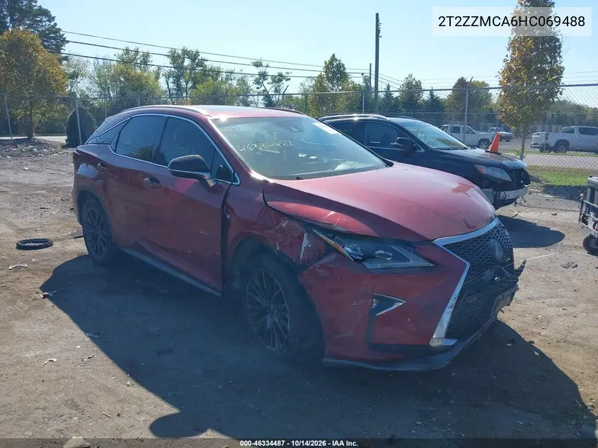 LEXUS RX 2017, VIN 2T2ZZMCA6HC069488