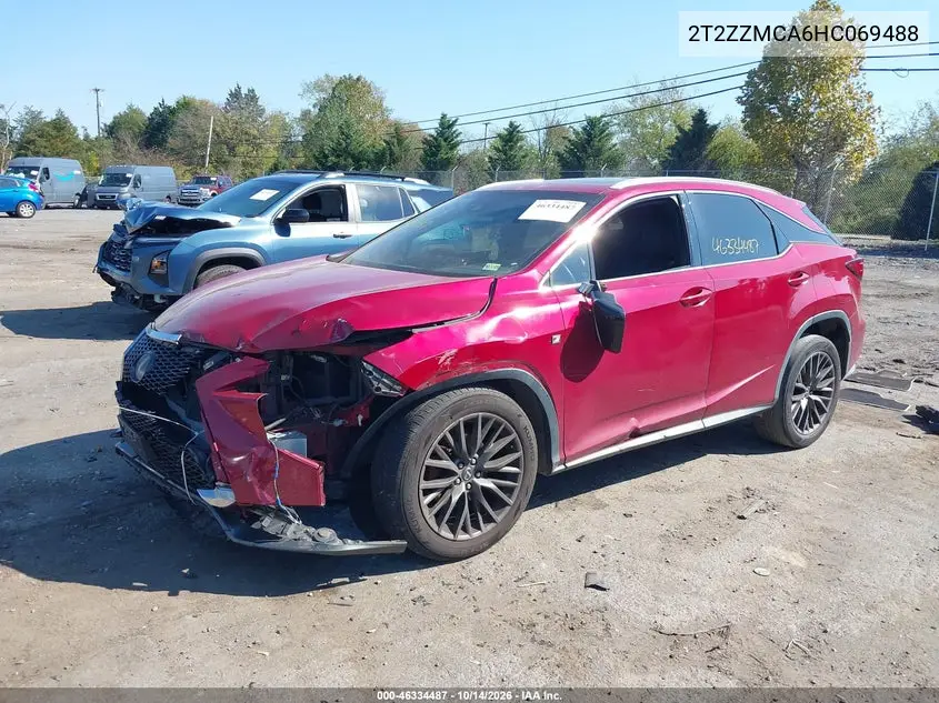 2017 LEXUS RX VIN 2T2ZZMCA6HC069488 — фото 2
