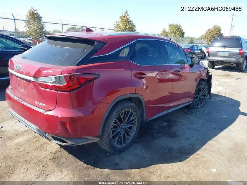 2017 LEXUS RX VIN 2T2ZZMCA6HC069488 — фото 4