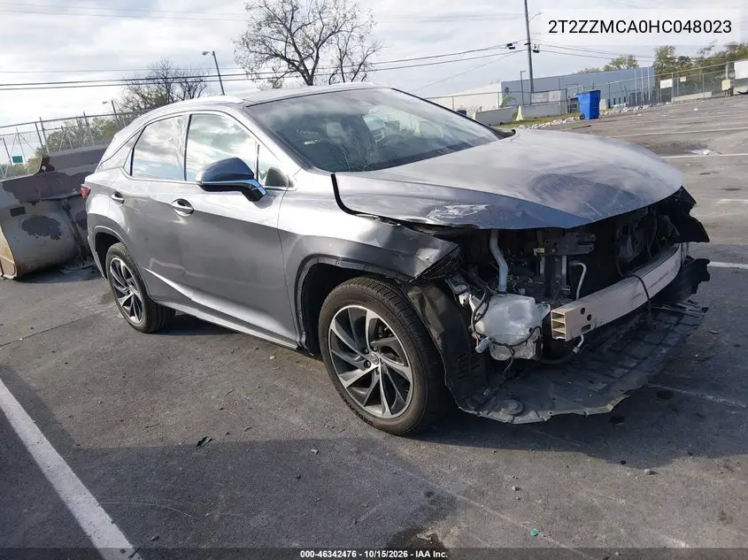 LEXUS RX 2017, VIN 2T2ZZMCA0HC048023