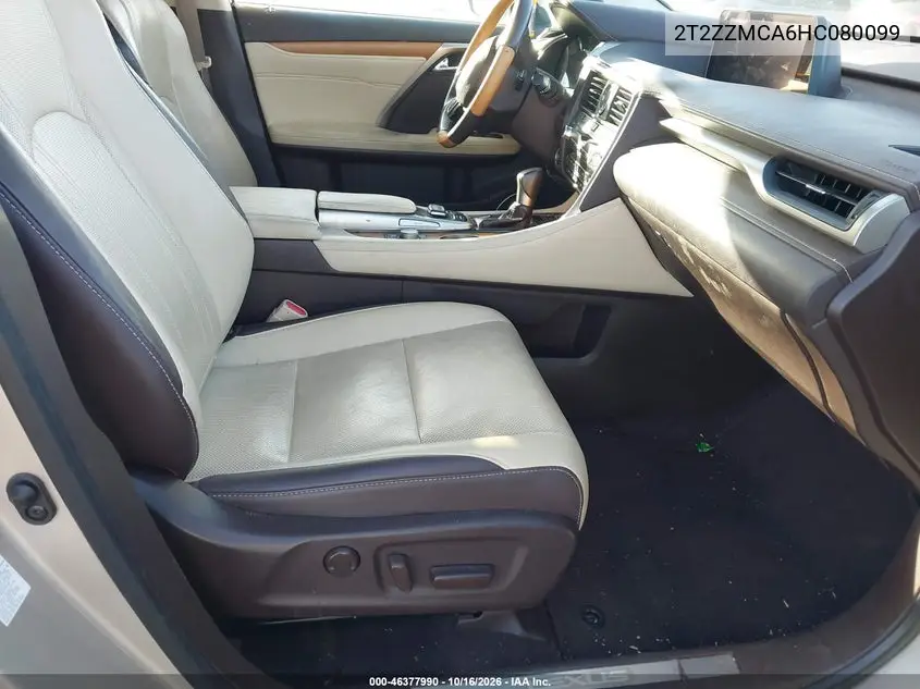 2017 LEXUS RX VIN 2T2ZZMCA6HC080099 — фото 5