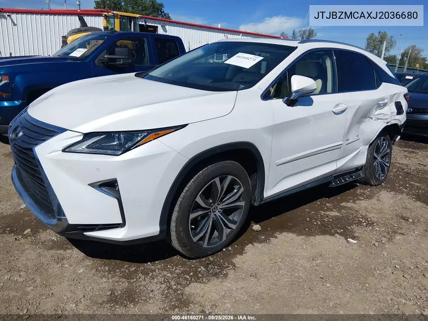 2018 LEXUS RX VIN JTJBZMCAXJ2036680 — фото 2