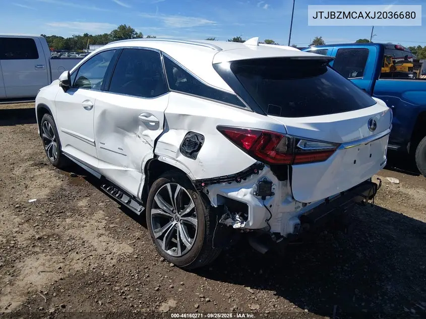 2018 LEXUS RX VIN JTJBZMCAXJ2036680 — фото 3