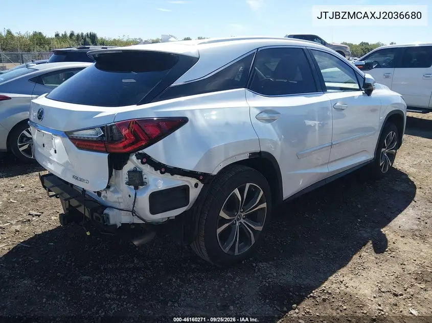 2018 LEXUS RX VIN JTJBZMCAXJ2036680 — фото 4