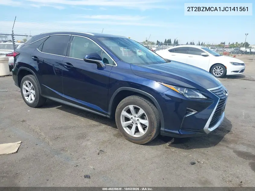 LEXUS RX 2018, VIN 2T2BZMCA1JC141561