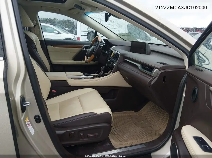2018 LEXUS RX VIN 2T2ZZMCAXJC102000 — фото 5
