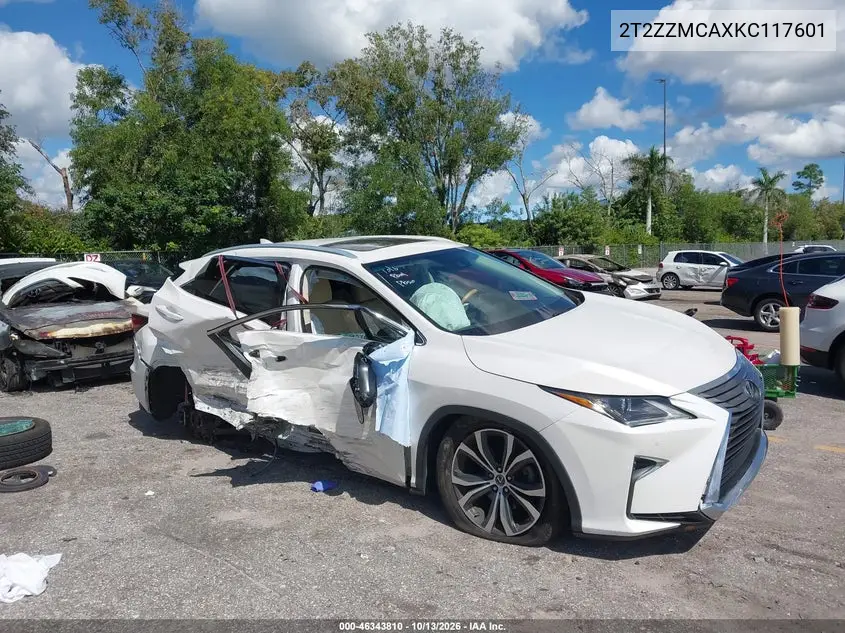 LEXUS RX 2019, VIN 2T2ZZMCAXKC117601