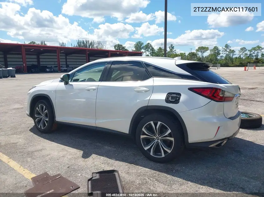 2019 LEXUS RX VIN 2T2ZZMCAXKC117601 — фото 3