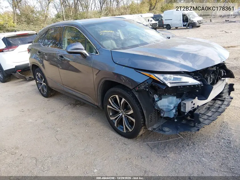 LEXUS RX 2019, VIN 2T2BZMCA0KC178361