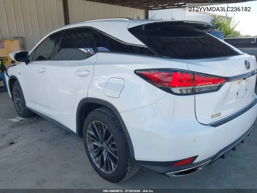 2020 LEXUS RX VIN 2T2YZMDA3LC236182 — фото 3