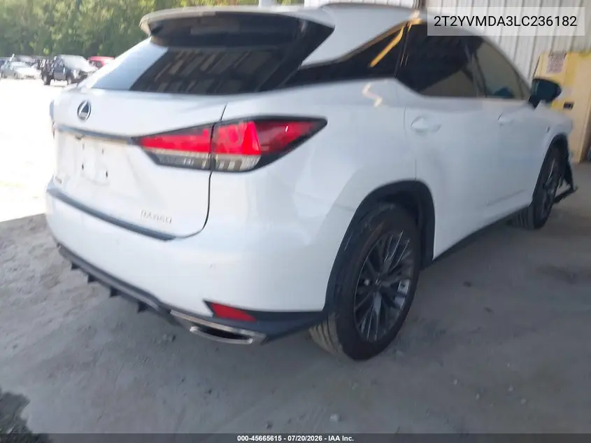 2020 LEXUS RX VIN 2T2YZMDA3LC236182 — фото 4