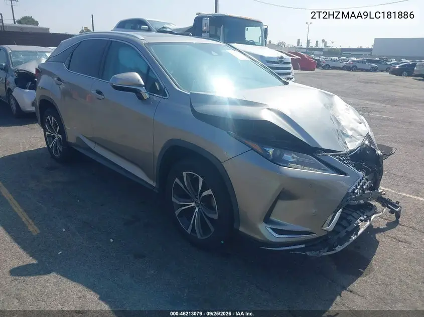 LEXUS RX 2020, VIN 2T2HZMAA9LC181886