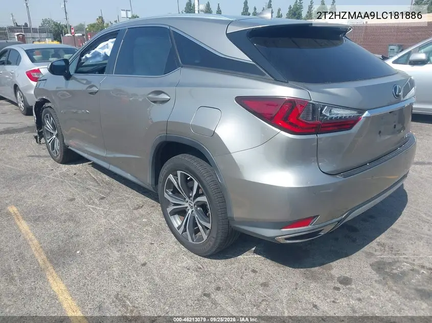 2020 LEXUS RX VIN 2T2HZMAA9LC181886 — фото 3