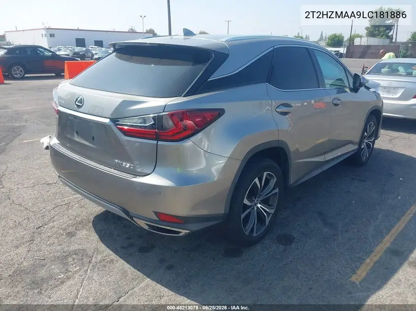 2020 LEXUS RX VIN 2T2HZMAA9LC181886 — фото 4