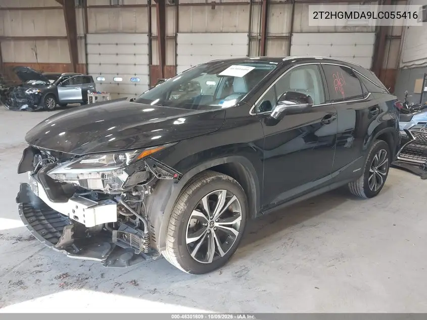 2020 LEXUS RX VIN 2T2HGMDA9LC055416 — фото 2