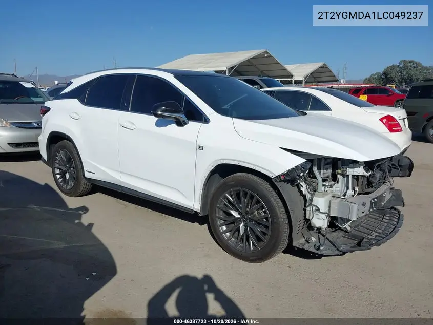 LEXUS RX 2020, VIN 2T2YGMDA1LC049237