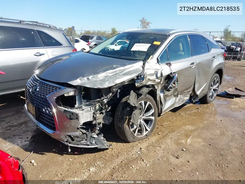 2020 LEXUS RX VIN 2T2HZMDA8LC218535 — фото 2