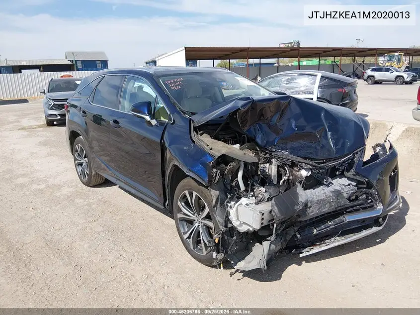 LEXUS RX 2021, VIN JTJHZKEA1M2020013