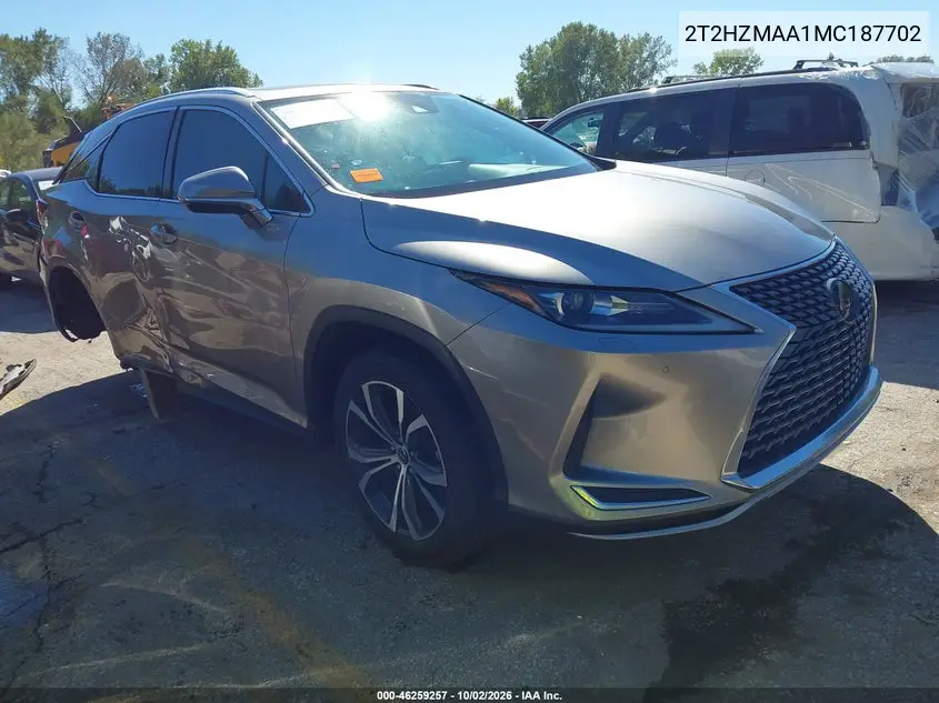 LEXUS RX 2021, VIN 2T2HZMAA1MC187702