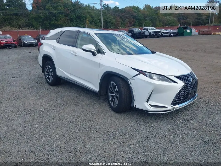 LEXUS RX 2021, VIN JTJHZKFA4M2028198