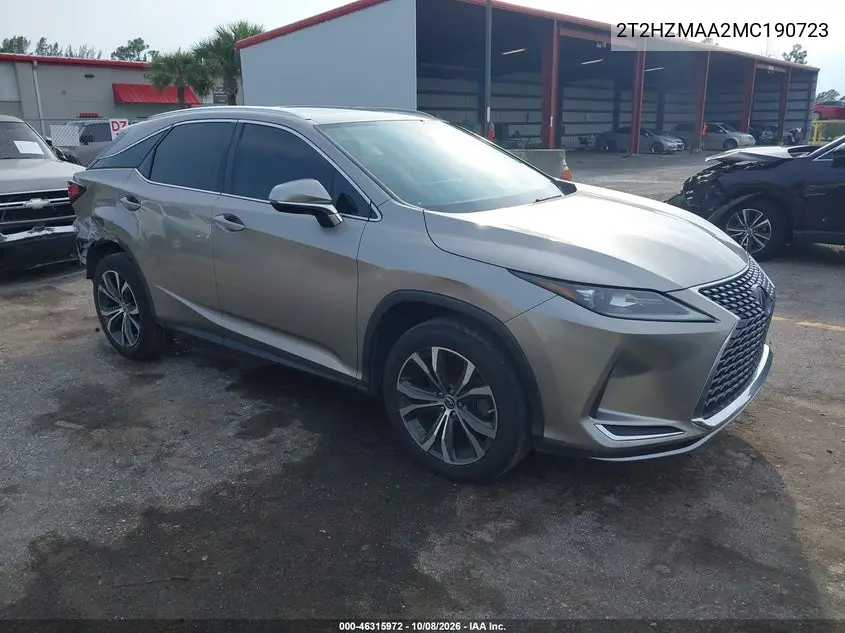 LEXUS RX 2021, VIN 2T2HZMAA2MC190723