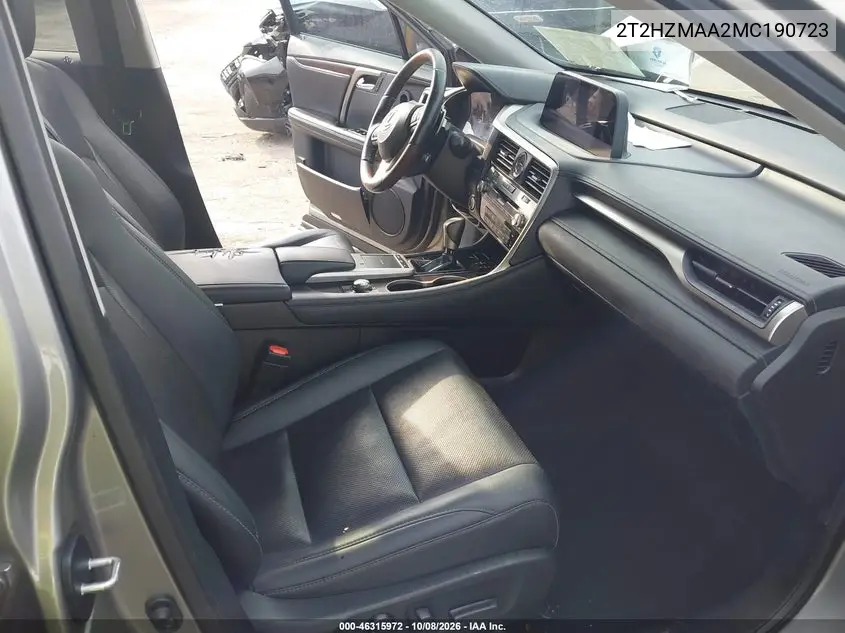 2021 LEXUS RX VIN 2T2HZMAA2MC190723 — фото 5