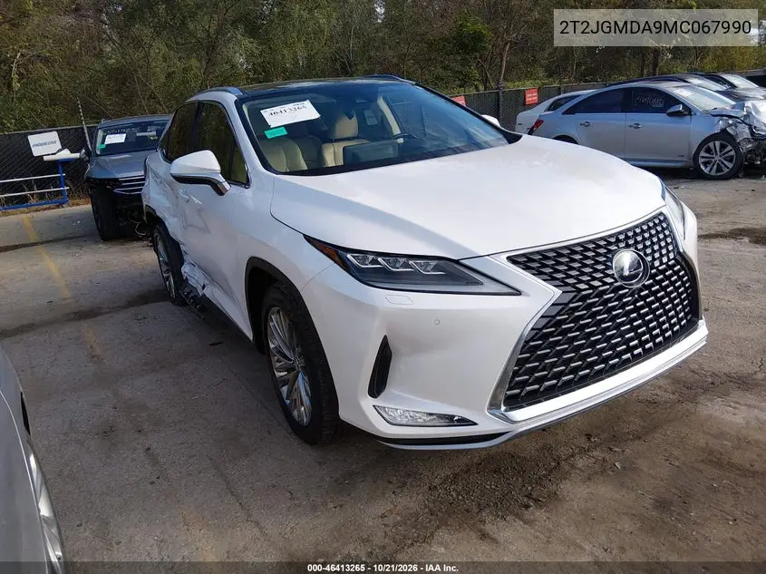 LEXUS RX 2021, VIN 2T2JGMDA9MC067990