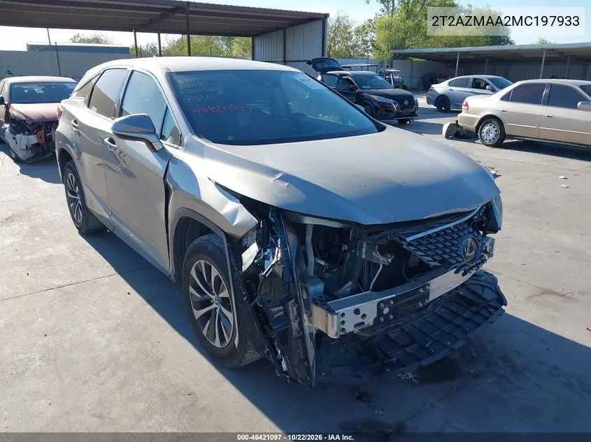 LEXUS RX 2021, VIN 2T2AZMAA2MC197933