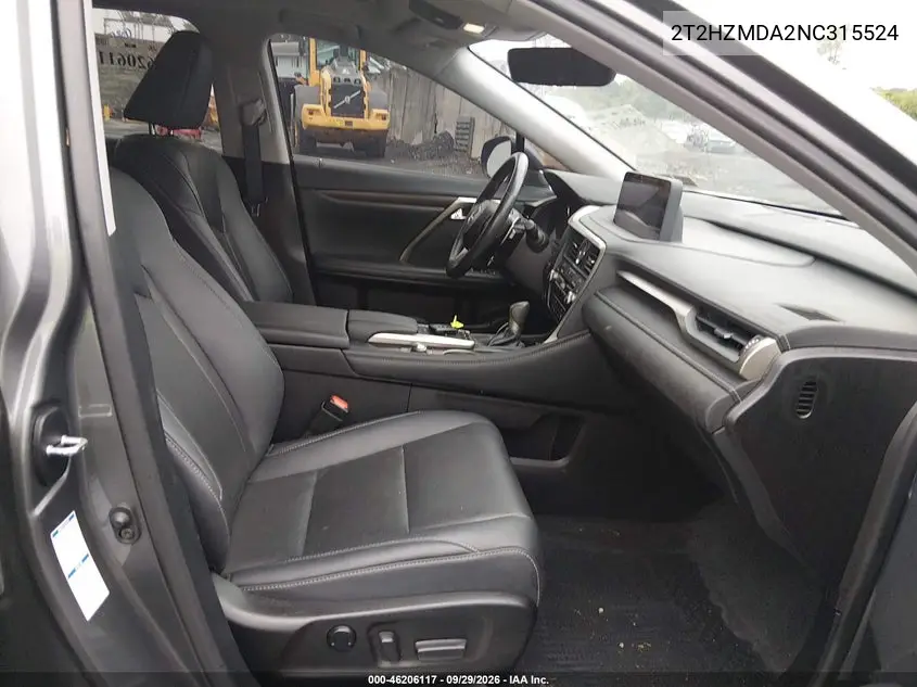 2022 LEXUS RX VIN 2T2HZMDA2NC315524 — фото 5
