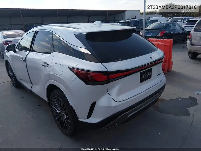 2023 LEXUS RX VIN 2T2BAMBA2PC017316 — фото 3