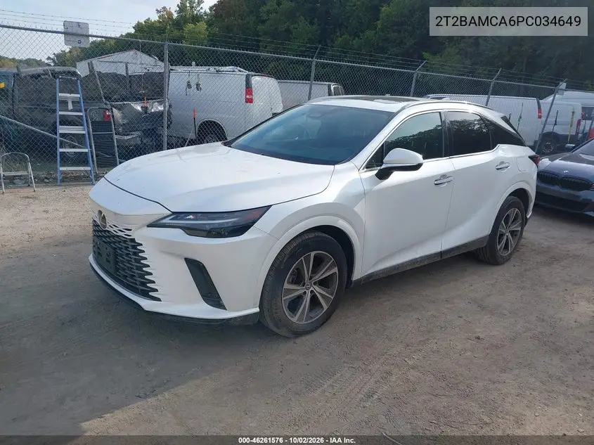 2023 LEXUS RX VIN 2T2BAMCA6PC034649 — фото 2
