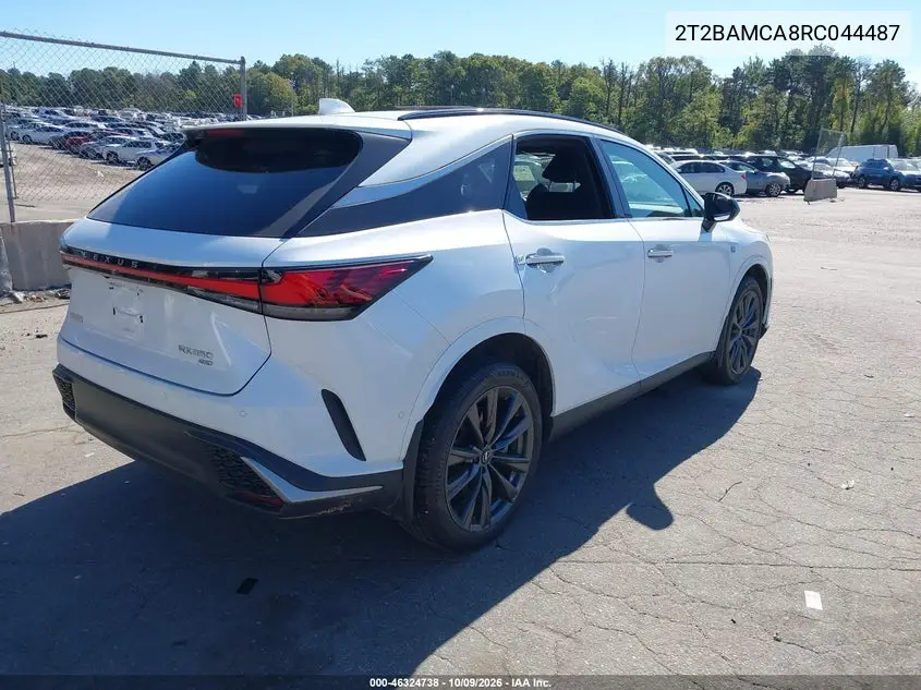 2024 LEXUS RX VIN 2T2BAMCA8RC044487 — фото 4