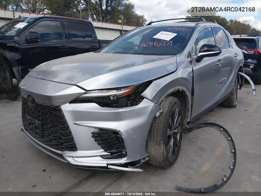 2024 LEXUS RX VIN 2T2BAMCA4RC042168 — фото 2