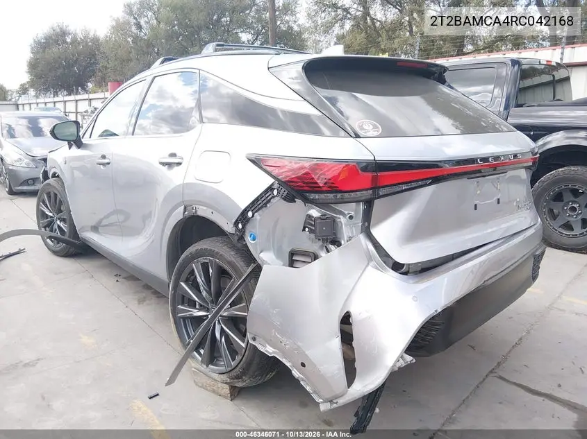 2024 LEXUS RX VIN 2T2BAMCA4RC042168 — фото 3