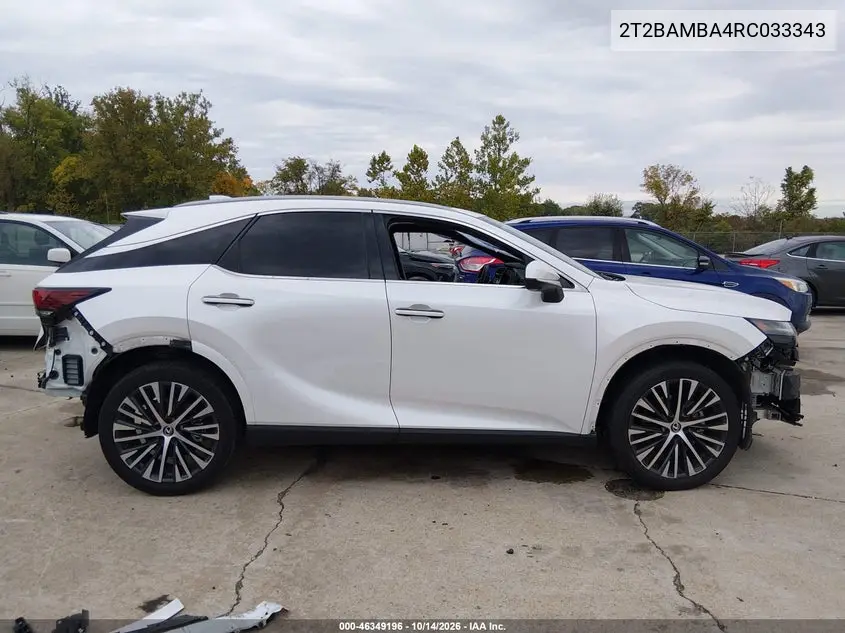 2024 LEXUS RX VIN 2T2BAMBA4RC033343 — фото 14