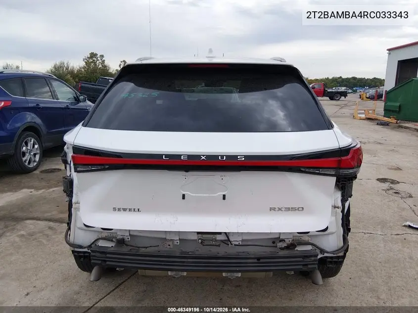 2024 LEXUS RX VIN 2T2BAMBA4RC033343 — фото 17
