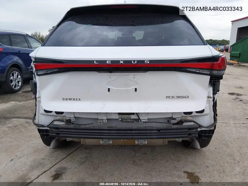 2024 LEXUS RX VIN 2T2BAMBA4RC033343 — фото 18