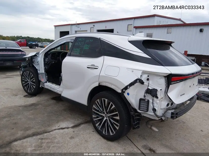 2024 LEXUS RX VIN 2T2BAMBA4RC033343 — фото 3
