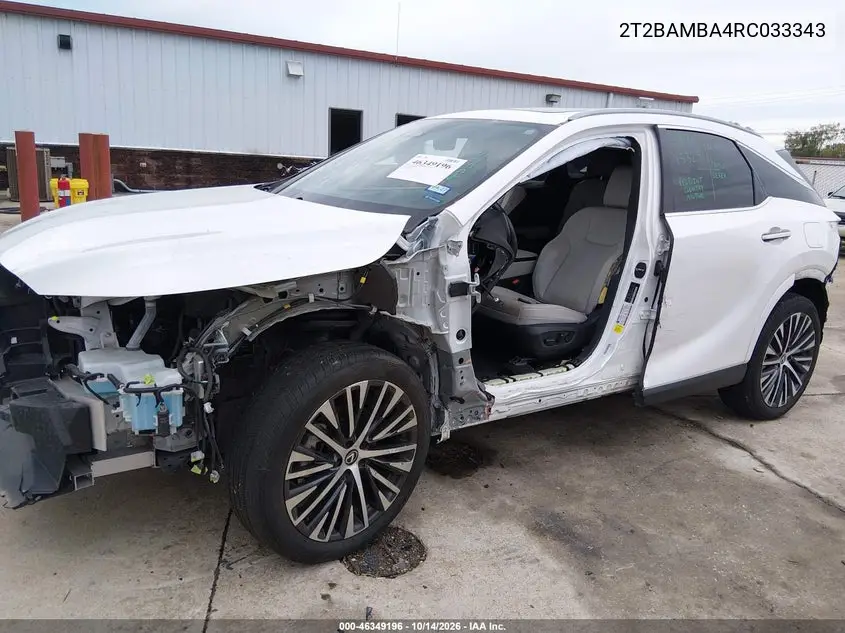 2024 LEXUS RX VIN 2T2BAMBA4RC033343 — фото 6