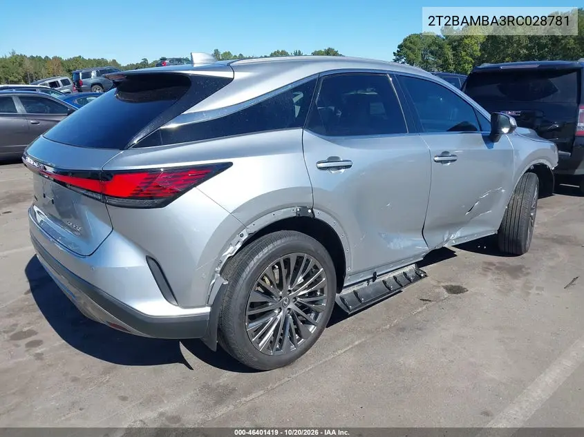 2024 LEXUS RX VIN 2T2BAMBA3RC028781 — фото 4