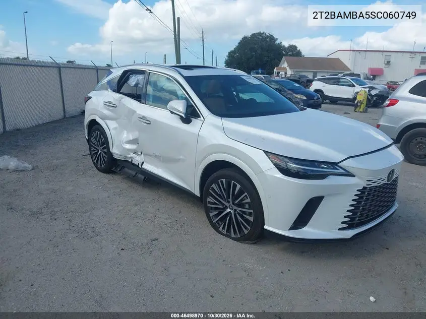 LEXUS RX 2025, VIN 2T2BAMBA5SC060749
