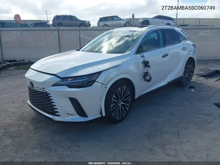 2025 LEXUS RX VIN 2T2BAMBA5SC060749 — фото 2