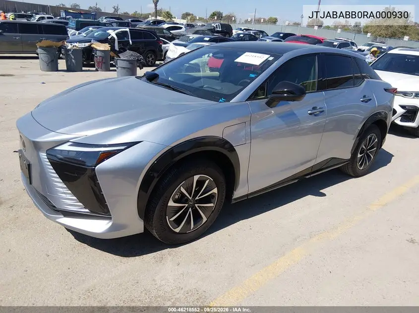 2024 LEXUS RZ VIN JTJABABB0RA000930 — фото 2