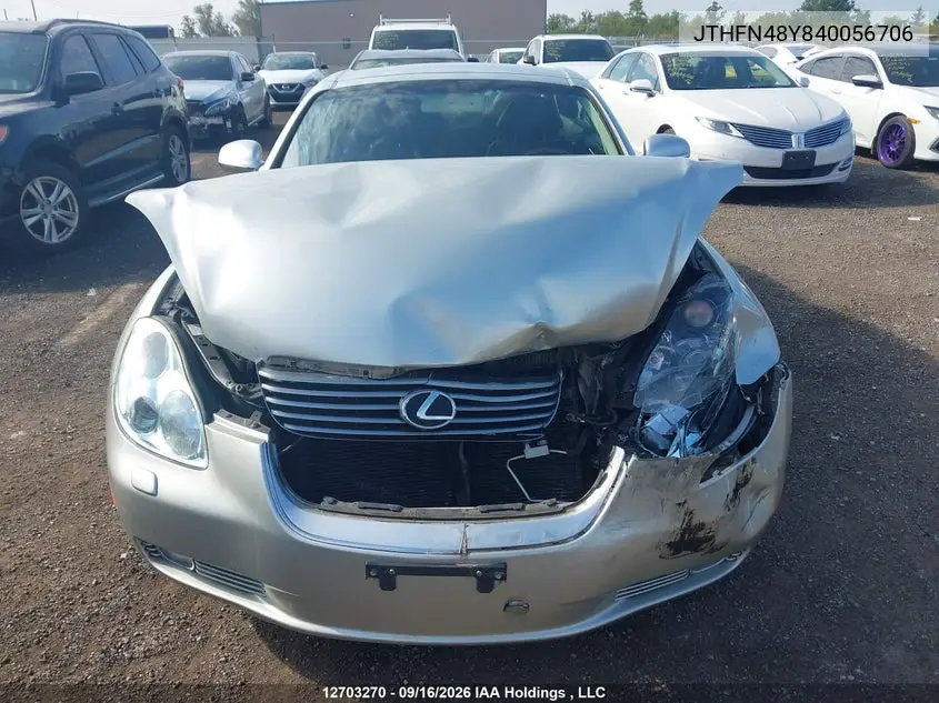 2004 LEXUS SC VIN JTHFN48Y840056706 — фото 12