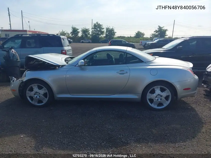 2004 LEXUS SC VIN JTHFN48Y840056706 — фото 14