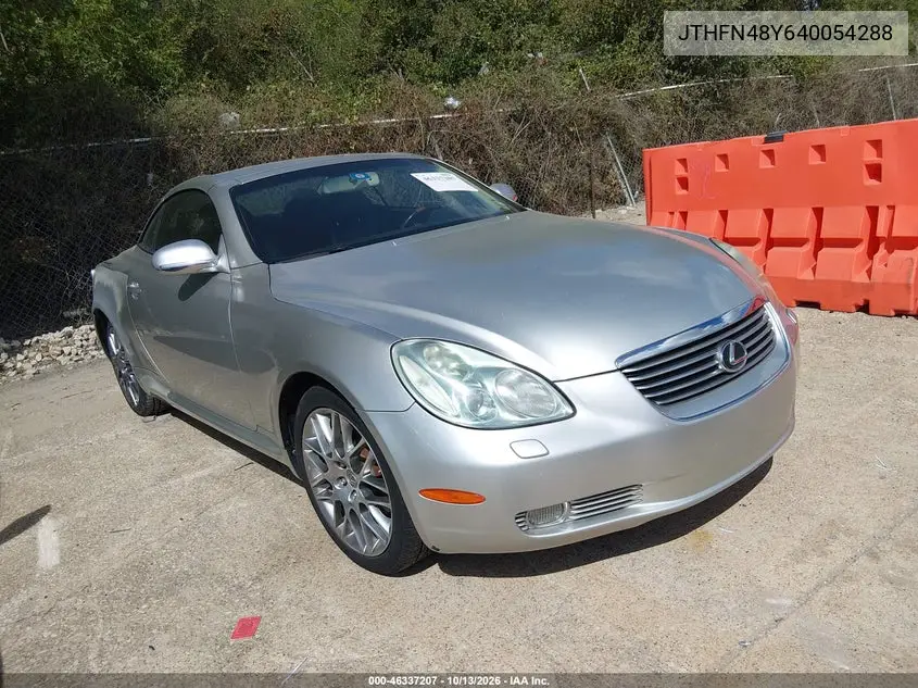 LEXUS SC 2004, VIN JTHFN48Y640054288