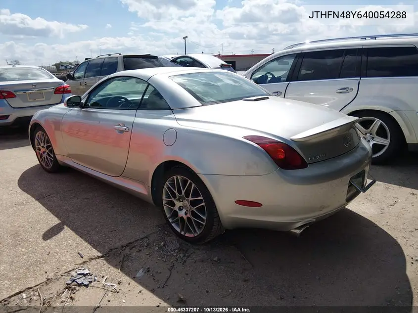 2004 LEXUS SC VIN JTHFN48Y640054288 — фото 3